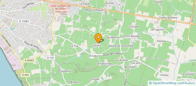 localisation de l'entreprise MONSIEUR GUY REVAIRE à CARS