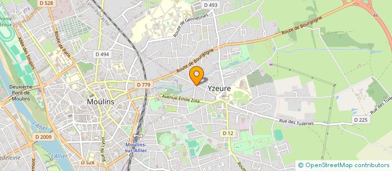 localisation de l'entreprise MONSIEUR GUY REVERDY à YZEURE
