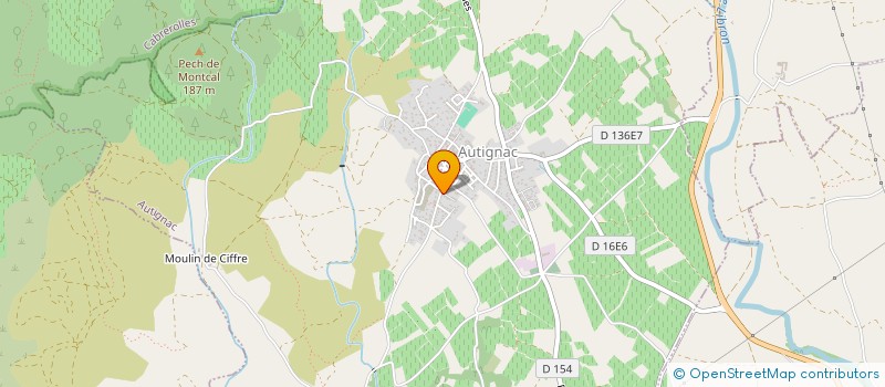 localisation de l'entreprise MONSIEUR GUY RICARD  AUTIGNAC