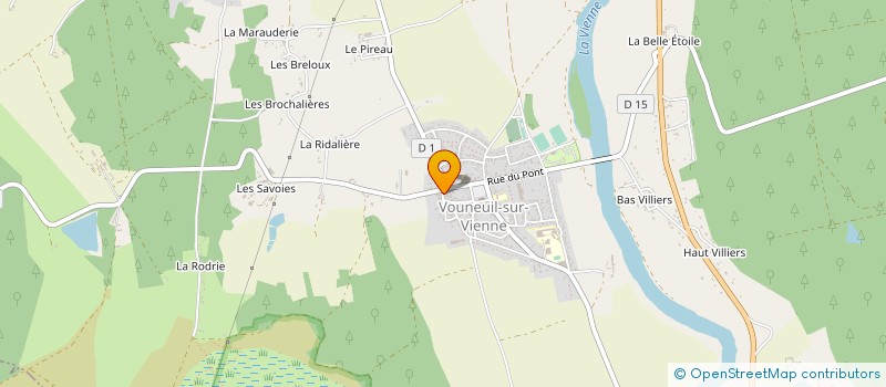 localisation de l'entreprise MONSIEUR GUY RICATEAU  VOUNEUIL-SUR-VIENNE