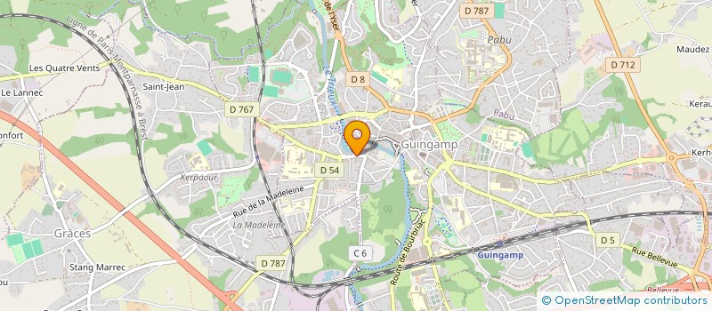 localisation de l'entreprise MONSIEUR GUY RIOU  GUINGAMP