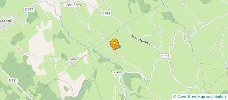 localisation de l'entreprise MONSIEUR GUY ROBERT  BUSSIERES