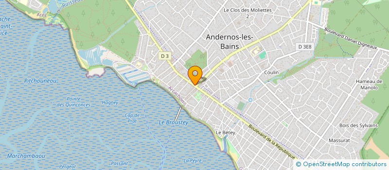 localisation de l'entreprise MONSIEUR GUY ROBERT  ANDERNOS-LES-BAINS