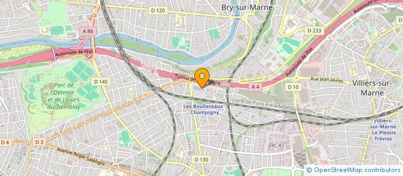 localisation de l'entreprise MONSIEUR GUY-ROGER HOUANGNE à CHAMPIGNY-SUR-MARNE