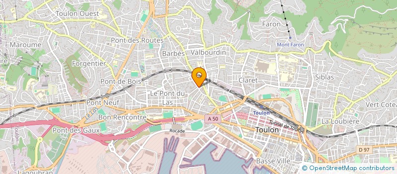localisation de l'entreprise MONSIEUR GUY RONCAGALLI  TOULON