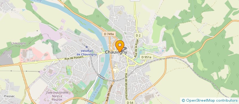 localisation de l'entreprise MONSIEUR GUY ROSIER  CHAUVIGNY