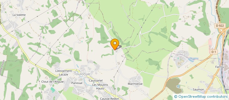 localisation de l'entreprise MONSIEUR GUY ROSSIGNOL  TOULONJAC