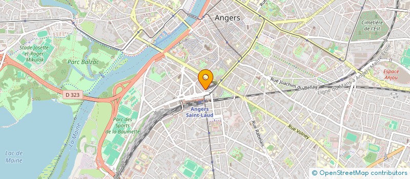 localisation de l'entreprise MONSIEUR GUY ROULIER à ANGERS