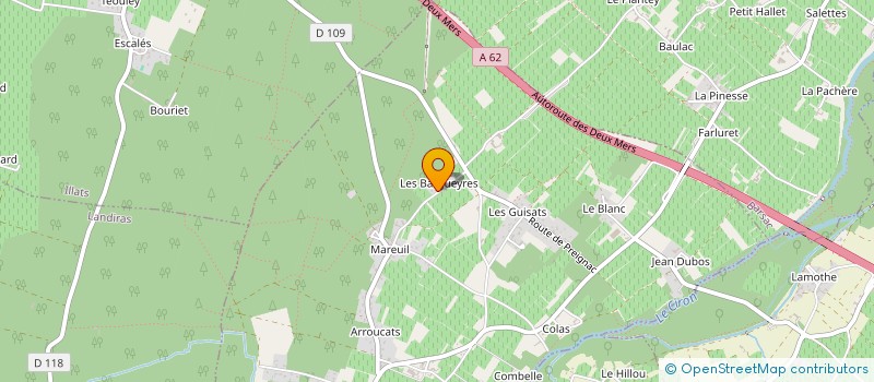 localisation de l'entreprise MONSIEUR GUY ROUSSEAU  PUJOLS-SUR-CIRON