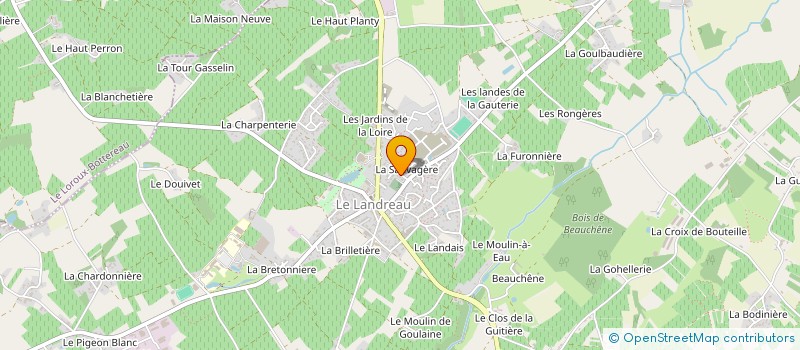 localisation de l'entreprise MONSIEUR GUY ROUSSEL  LE LANDREAU