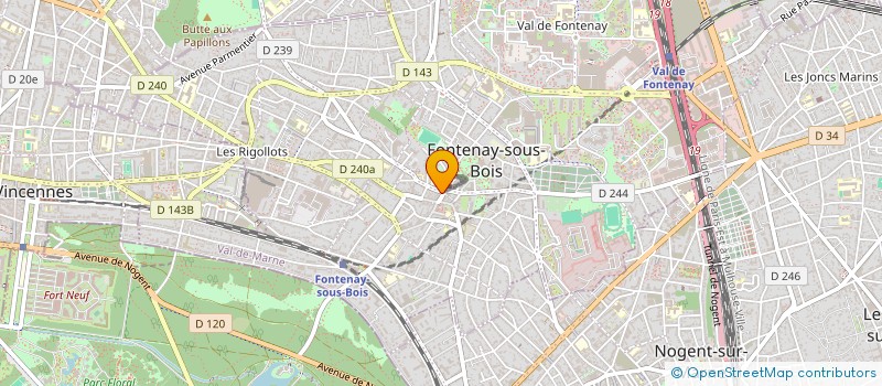 localisation de l'entreprise MONSIEUR GUY ROWLAND à FONTENAY-SOUS-BOIS
