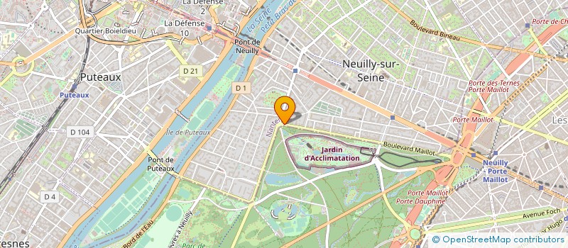 localisation de l'entreprise MONSIEUR GUY RULLIER DE BETTEX à NEUILLY-SUR-SEINE