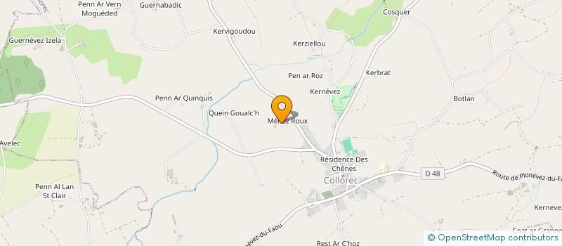 localisation de l'entreprise MONSIEUR GUY SALAUN  COLLOREC