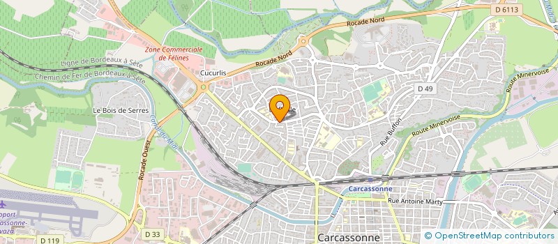 localisation de l'entreprise MONSIEUR GUY SANCHEZ  CARCASSONNE