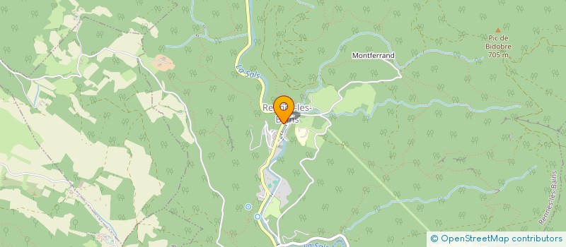 localisation de l'entreprise MONSIEUR GUY SANCHO  RENNES-LES-BAINS