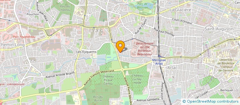 localisation de l'entreprise MONSIEUR GUY SARRAZIN  MERIGNAC