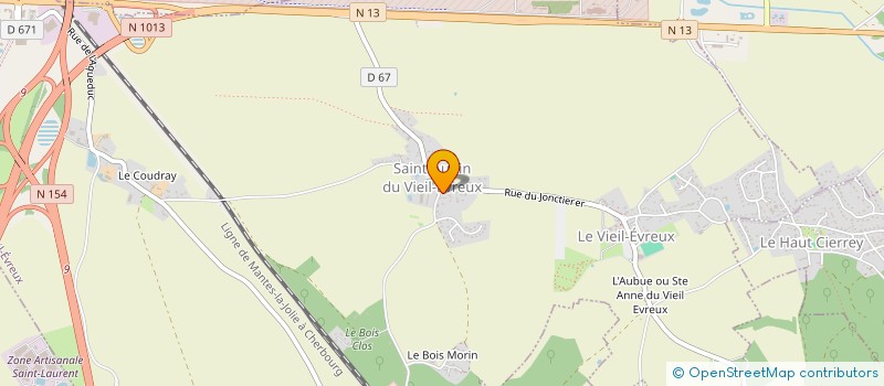 localisation de l'entreprise MONSIEUR GUY SAUDBREUIL  LE VIEIL-EVREUX