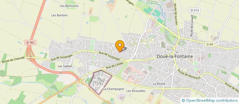 localisation de l'entreprise MONSIEUR GUY SOREAU à DOUE-EN-ANJOU