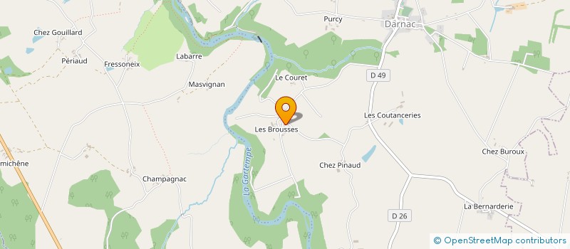 localisation de l'entreprise MONSIEUR GUY SOUCHAUD  VAL-D'OIRE-ET-GARTEMPE