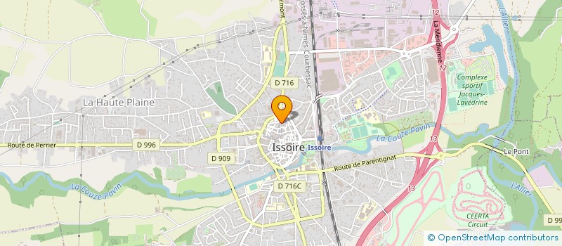 localisation de l'entreprise MONSIEUR GUY SOULIER  ISSOIRE