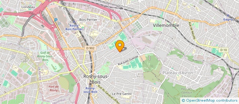 localisation de l'entreprise MONSIEUR GUY STOCKER à ROSNY-SOUS-BOIS