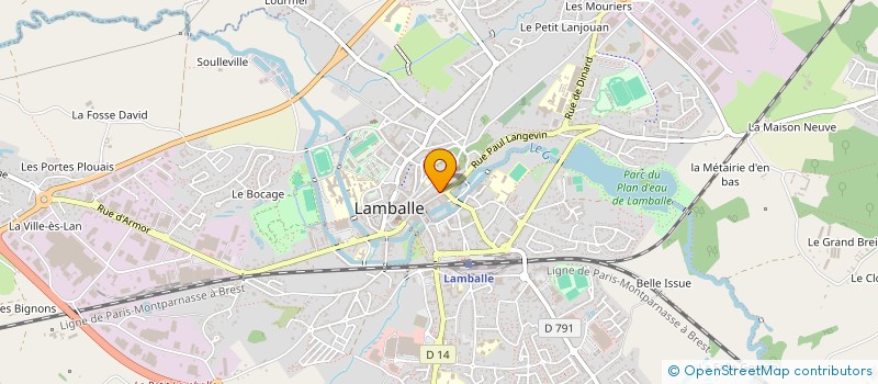 localisation de l'entreprise MONSIEUR GUY SYLVESTRE  LAMBALLE-ARMOR