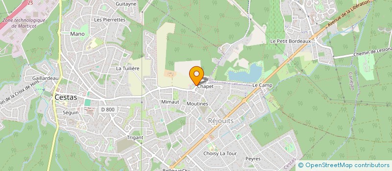 localisation de l'entreprise MONSIEUR GUY TAPIE  CESTAS