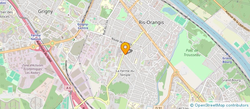 localisation de l'entreprise MONSIEUR GUY TCHUENKAM KAMOUA à RIS-ORANGIS