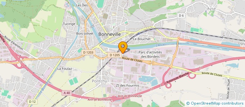 localisation de l'entreprise MONSIEUR GUY THABUIS  BONNEVILLE