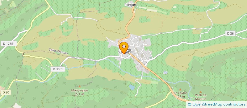 localisation de l'entreprise MONSIEUR GUY THEROND  CEBAZAN