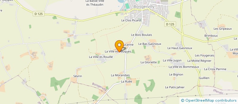 localisation de l'entreprise MONSIEUR GUY TRIBODET  BOISGERVILLY