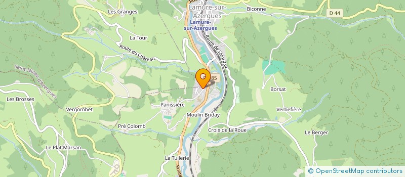 localisation de l'entreprise MONSIEUR GUY VADEBOIN  SAINT JUST D'AVRAY