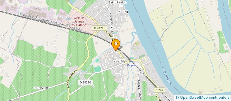 localisation de l'entreprise MONSIEUR GUY VAGLIO-BERNE  VAYRES