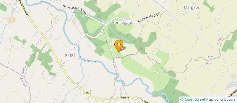 localisation de l'entreprise MONSIEUR GUY VAISSIERE  BONNEGARDE