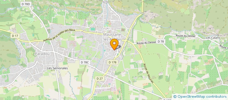 localisation de l'entreprise MONSIEUR GUY VALERIO  MAUSSANE-LES-ALPILLES