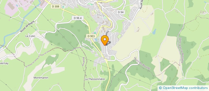 localisation de l'entreprise MONSIEUR GUY VALLAT  THIZY-LES-BOURGS