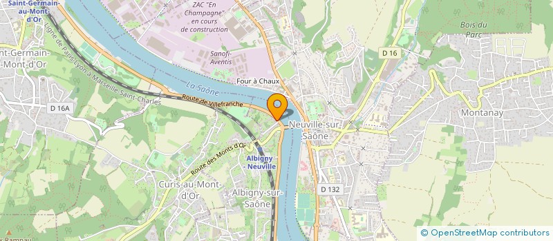 localisation de l'entreprise MONSIEUR GUY VALLET à ALBIGNY-SUR-SAONE