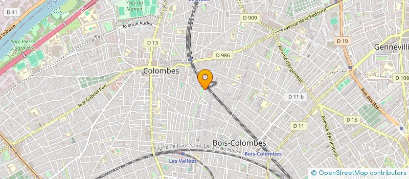 localisation de l'entreprise MONSIEUR GUY VAN DER MENSBRUGGHE à COLOMBES