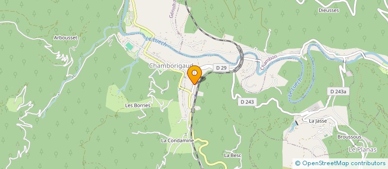 localisation de l'entreprise MONSIEUR GUY VASSAL  CHAMBORIGAUD