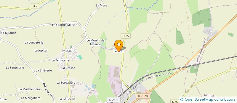 localisation de l'entreprise MONSIEUR GUY VAUGON à MEAUCE