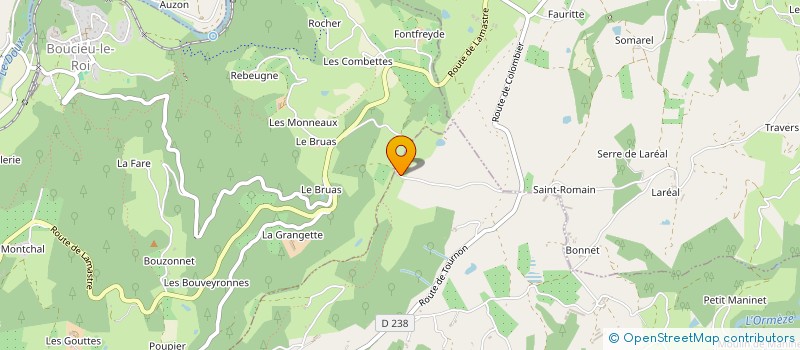 localisation de l'entreprise MONSIEUR GUY VAUX à COLOMBIER-LE-JEUNE