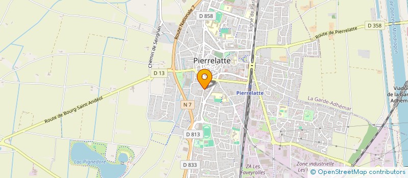 localisation de l'entreprise MONSIEUR GUY VERDELHAN à PIERRELATTE