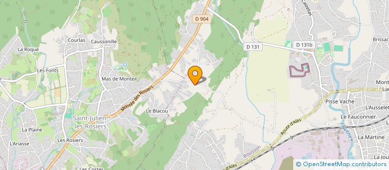 localisation de l'entreprise MONSIEUR GUY VERNAUJOU  SAINT-PRIVAT-DES-VIEUX