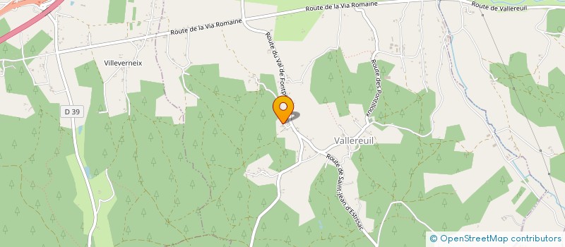 localisation de l'entreprise MONSIEUR GUY VERNINAS  VALLEREUIL