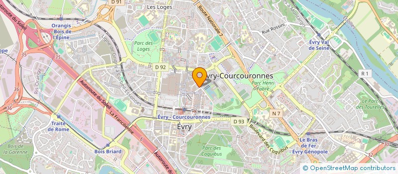 localisation de l'entreprise MONSIEUR GUY VIALA  EVRY-COURCOURONNES