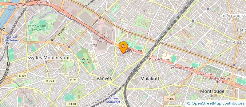 localisation de l'entreprise MONSIEUR GUY VIALLE  VANVES