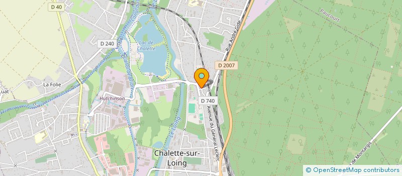 localisation de l'entreprise MONSIEUR GUY-VICTORIEN BADELAS  CHALETTE-SUR-LOING