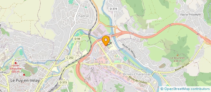localisation de l'entreprise MONSIEUR GUY VILLE  BRIVES-CHARENSAC