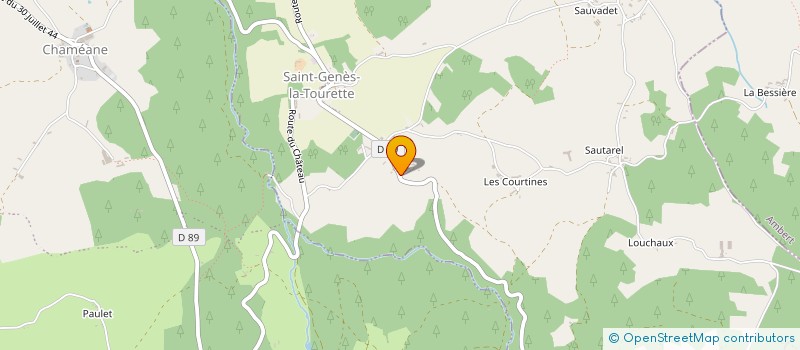 localisation de l'entreprise MONSIEUR GUY VIVAT  SAINT-GENES-LA-TOURETTE