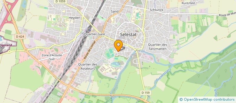 localisation de l'entreprise MONSIEUR GUY VONAU  SELESTAT